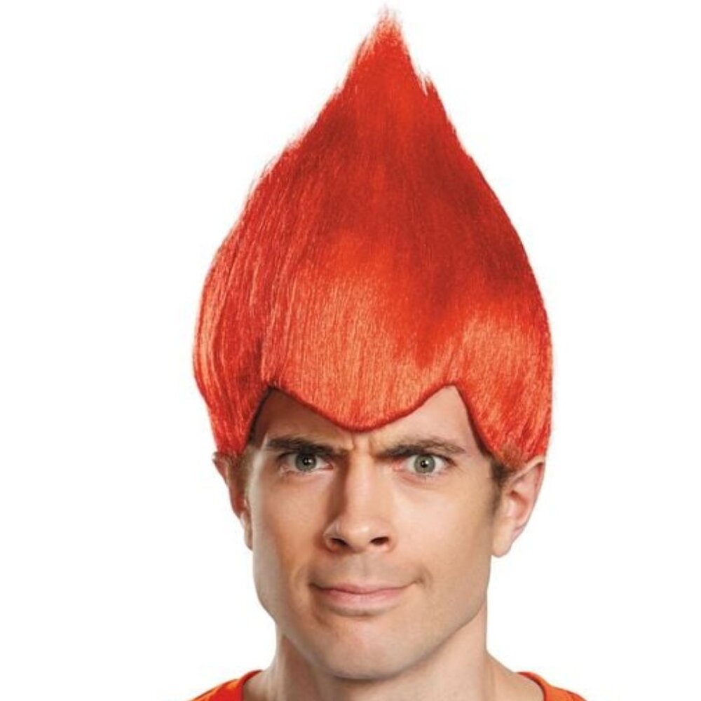 Brand New in Package Red Troll Adult Wig.